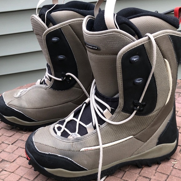 Salomon Men's DEFCON Gray and Black Snow Board boots size 9 - Picture 1 of 6
